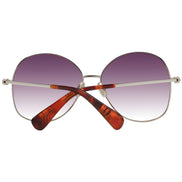 Max Mara Ochelari de Soare Aurii din Metal