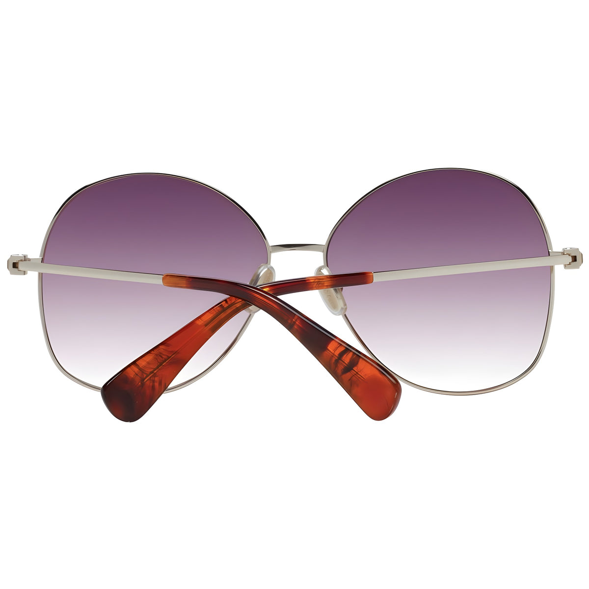 Max Mara Ochelari de Soare Aurii din Metal