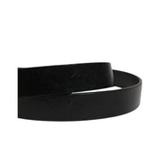Curea Dolce & Gabbana neagră clasică din piele cu cataramă cu logo