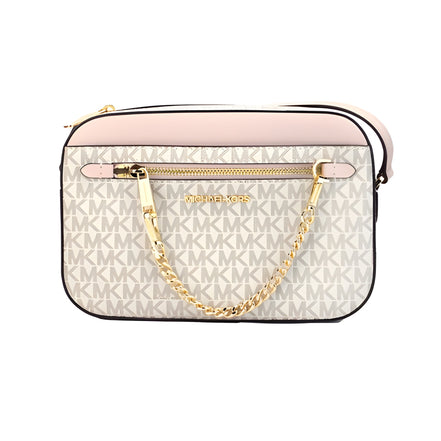 Geantă crossbody Michael Kors din piele Saffiano cu fermoar și lanț