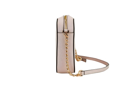 Geantă de umăr Michael Kors din piele Saffiano, model East West, cu 2 buzunare tip fanta