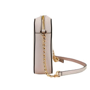 Geantă de umăr Michael Kors din piele Saffiano, model East West, cu 2 buzunare tip fanta