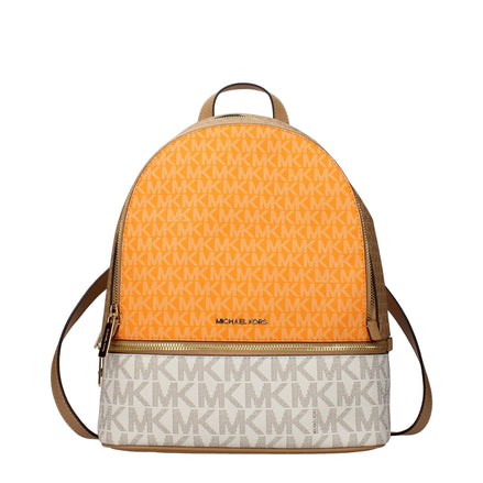 Rucsac Michael Kors din material textil bej