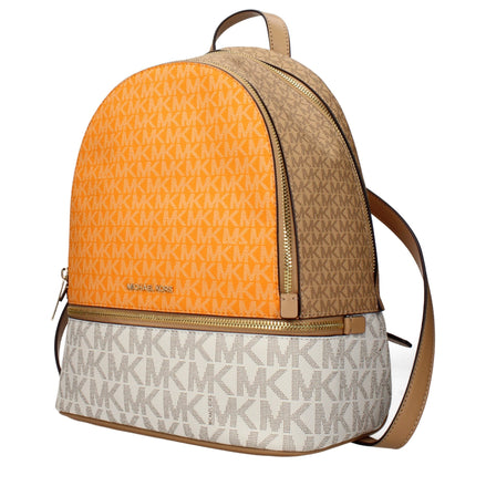 Rucsac Michael Kors din material textil bej