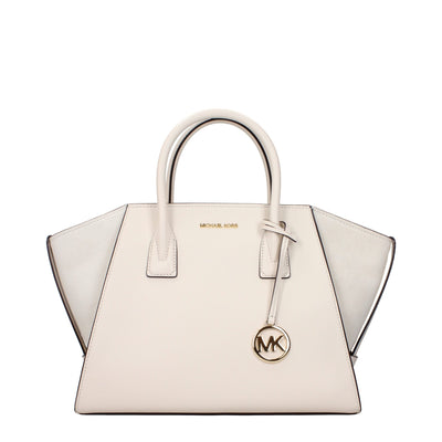 Geantă de mână Michael Kors din piele bej