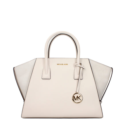 Geantă de mână Michael Kors din piele bej