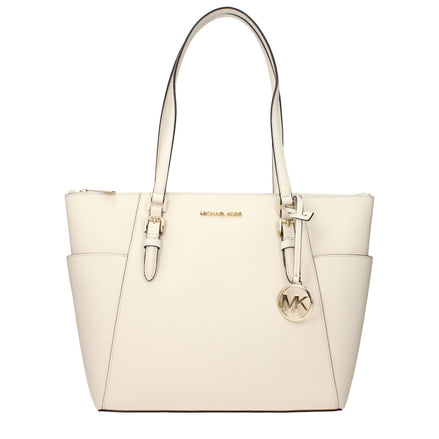 Geantă de umăr Michael Kors din piele bej