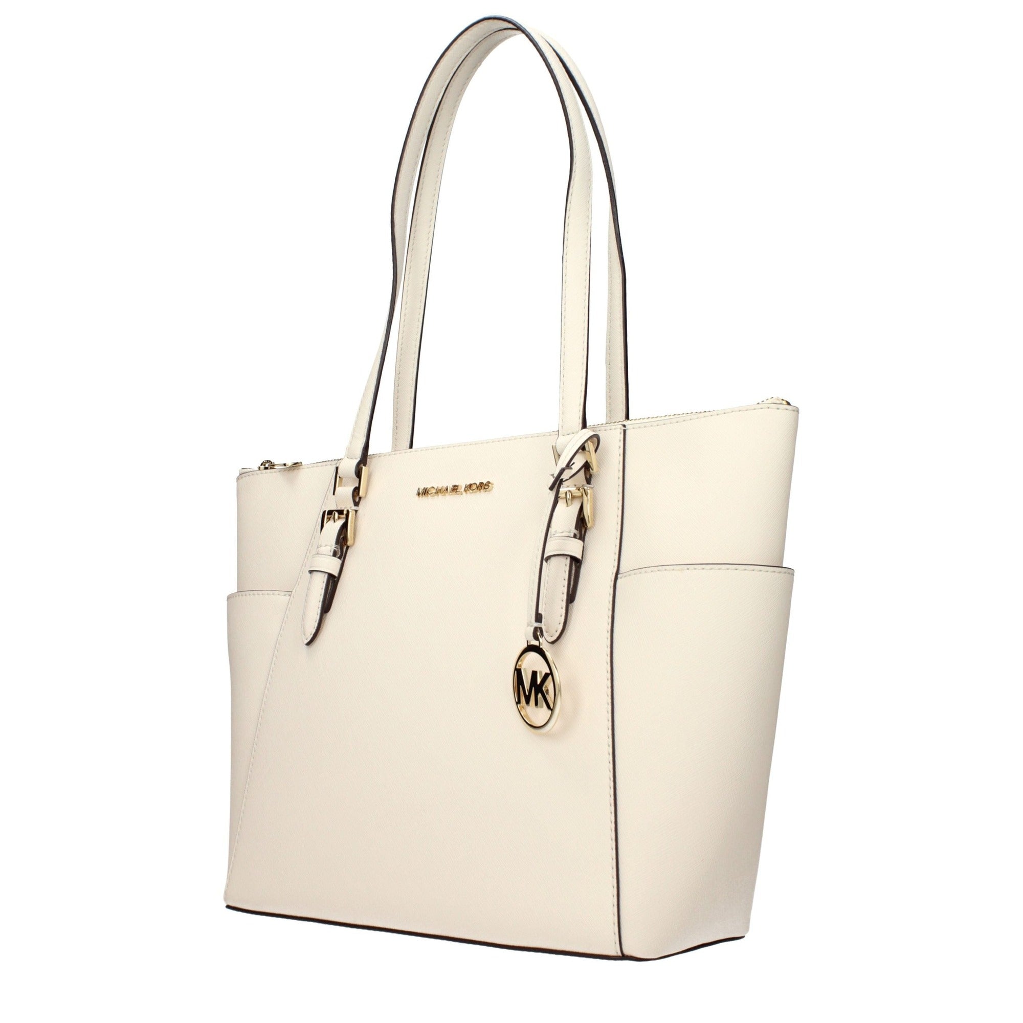 Geantă de umăr Michael Kors din piele bej