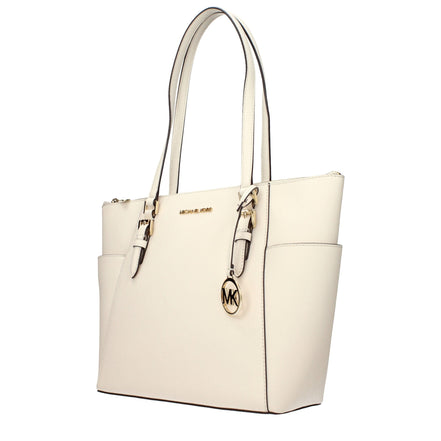 Geantă de umăr Michael Kors din piele bej