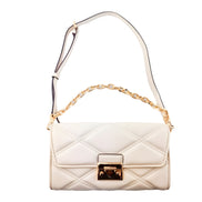 Geantă de umăr din piele bej Michael Kors
