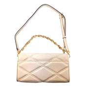 Geantă de umăr din piele bej Michael Kors