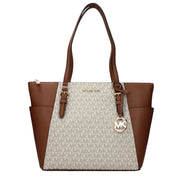 Geantă de umăr Michael Kors bej din piele