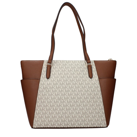 Geantă de umăr Michael Kors bej din piele