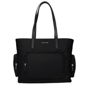 Geantă de umăr Michael Kors neagră din material textil