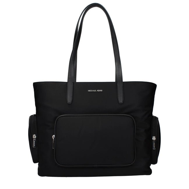 Geantă de umăr Michael Kors neagră din material textil