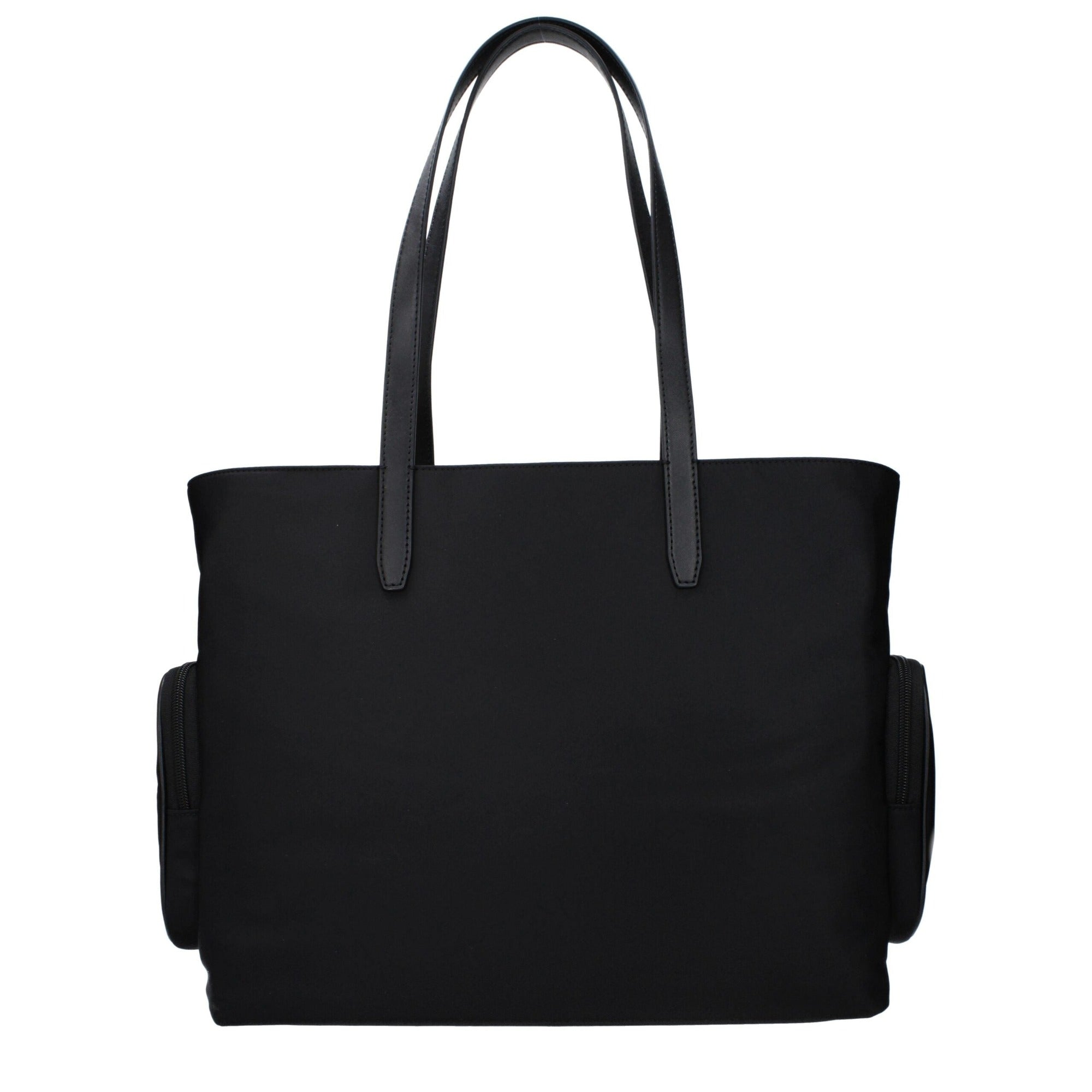 Geantă de umăr Michael Kors neagră din material textil