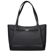 Geantă de umăr Michael Kors neagră din material textil