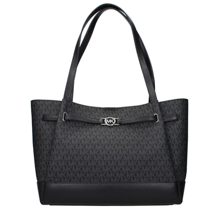 Geantă de umăr Michael Kors neagră din material textil