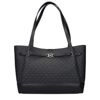Geantă de umăr Michael Kors neagră din material textil