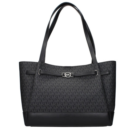 Geantă de umăr Michael Kors neagră din material textil