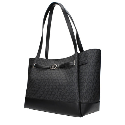 Geantă de umăr Michael Kors neagră din material textil