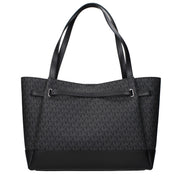 Geantă de umăr Michael Kors neagră din material textil
