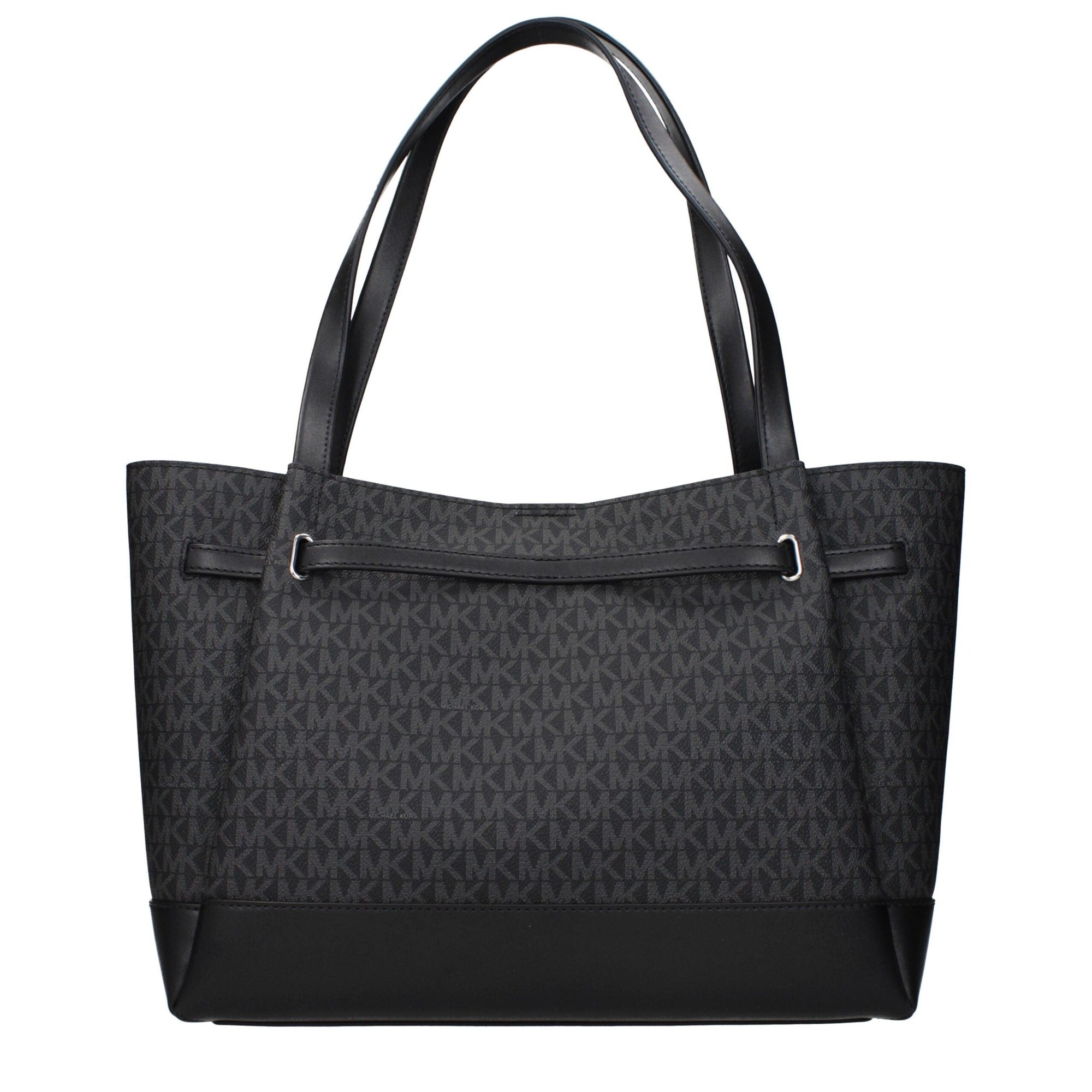 Geantă de umăr Michael Kors neagră din material textil
