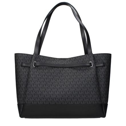 Geantă de umăr Michael Kors neagră din material textil