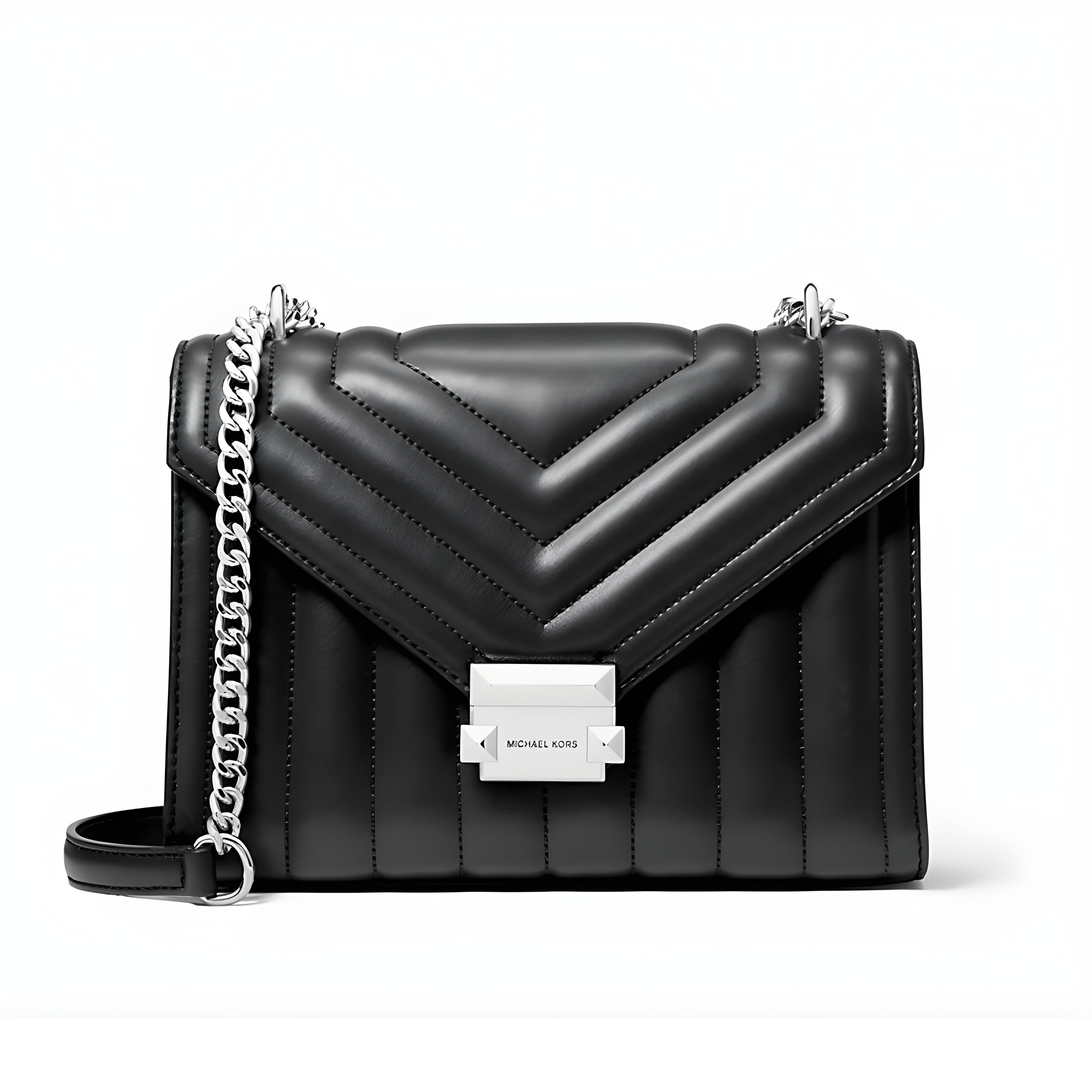 Geantă de umăr Michael Kors neagră din blană