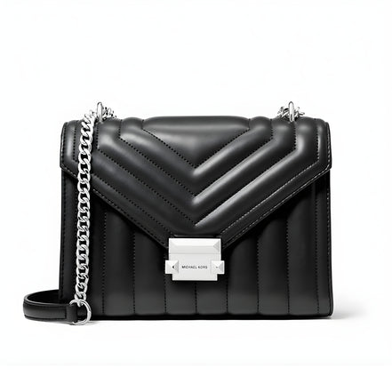 Geantă de umăr Michael Kors neagră din blană