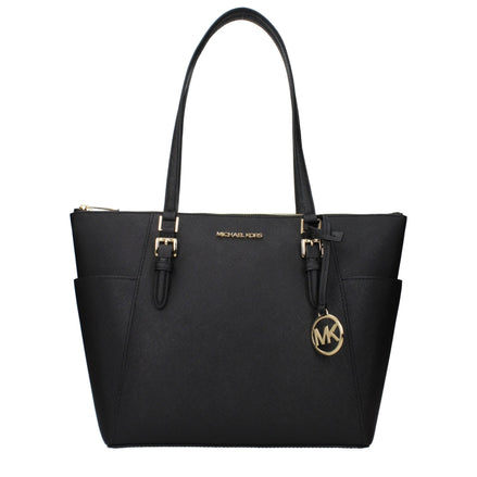 Geantă de umăr Michael Kors neagră din piele