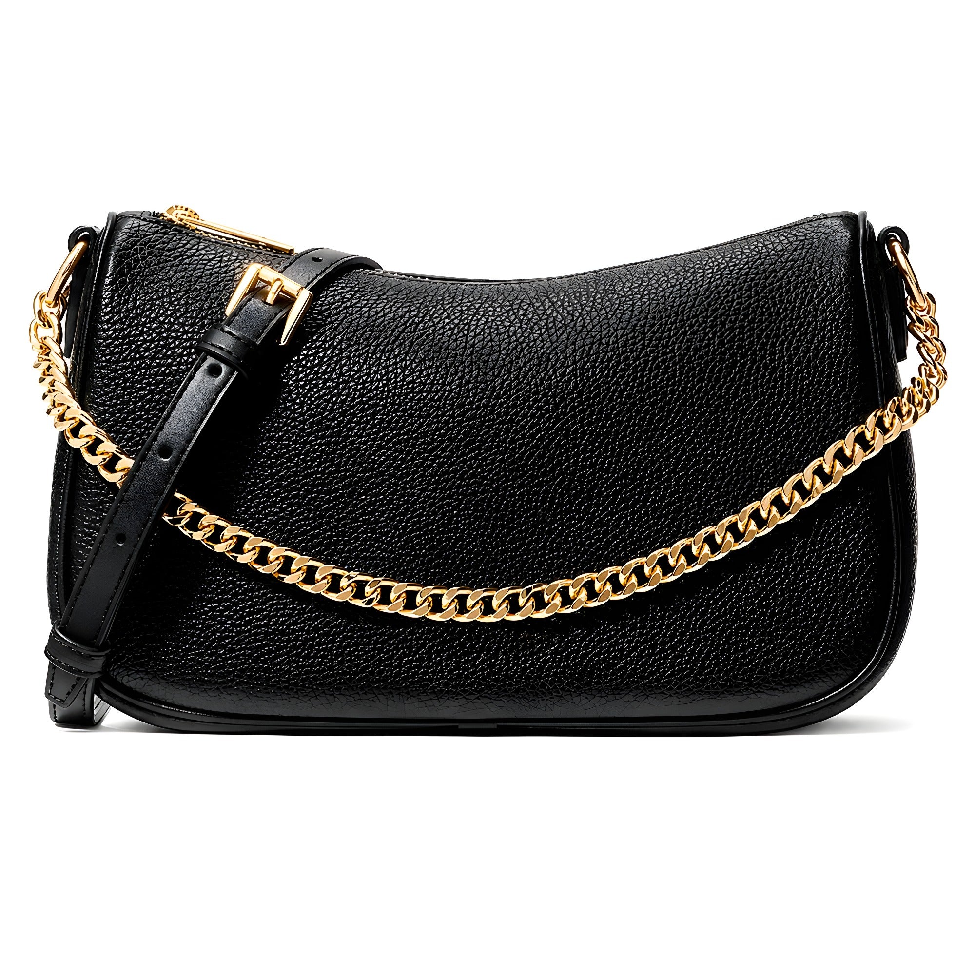 Geantă de umăr Michael Kors neagră din piele Carmela