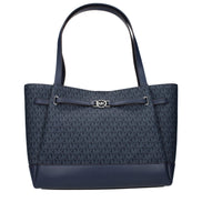 Geantă de umăr Michael Kors din material textil albastru