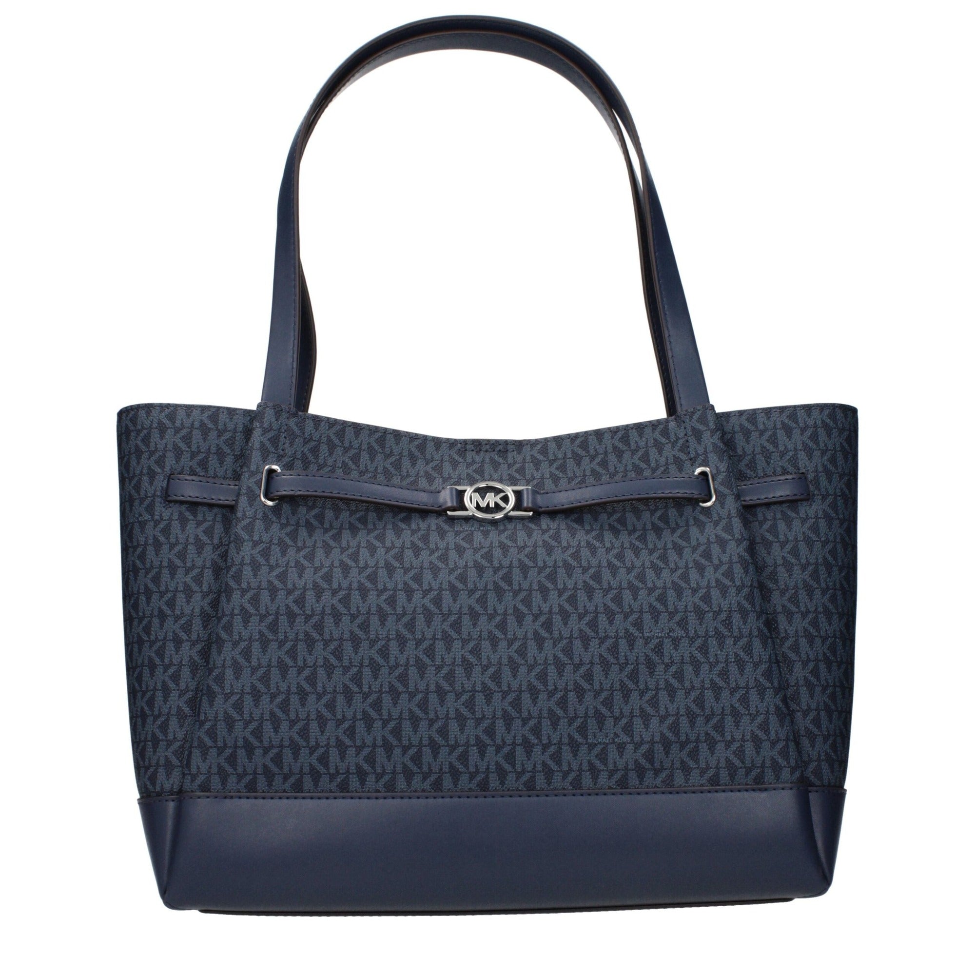 Geantă de umăr Michael Kors din material textil albastru