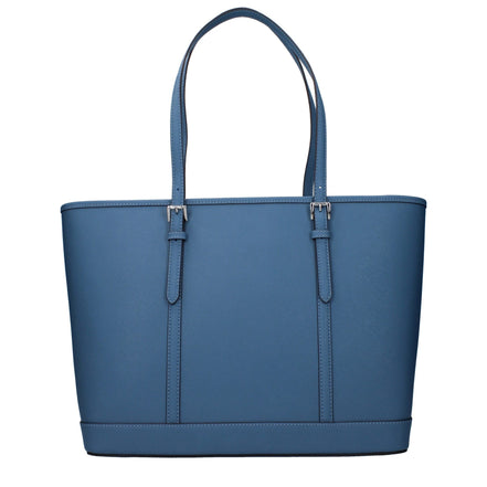 Geantă de umăr Michael Kors din piele albastră