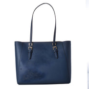 Geantă tote Michael Kors albastră din piele