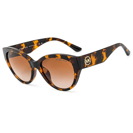 Ochelari de soare Michael Kors maro din acetat