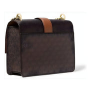 Geantă crossbody Michael Kors maro din canvas Greenwich