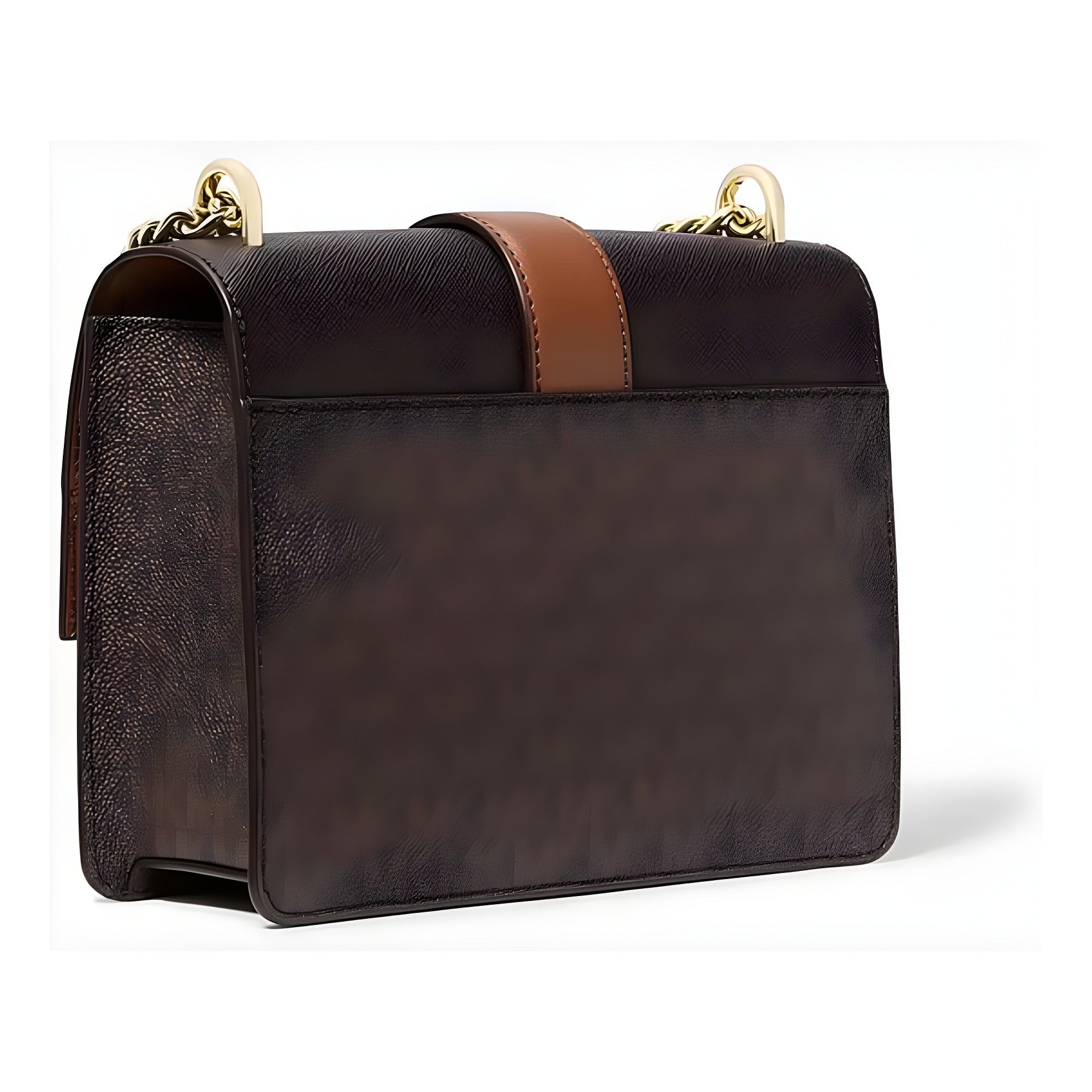 Geantă crossbody Michael Kors maro din canvas Greenwich