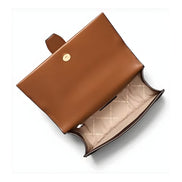 Geantă crossbody Michael Kors maro din canvas Greenwich