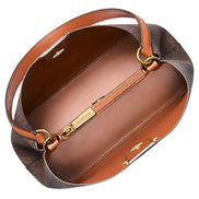 Michael Kors Brown Canvas Shoulder Bag