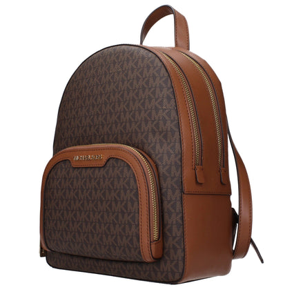 Rucsac Michael Kors maro din material textil