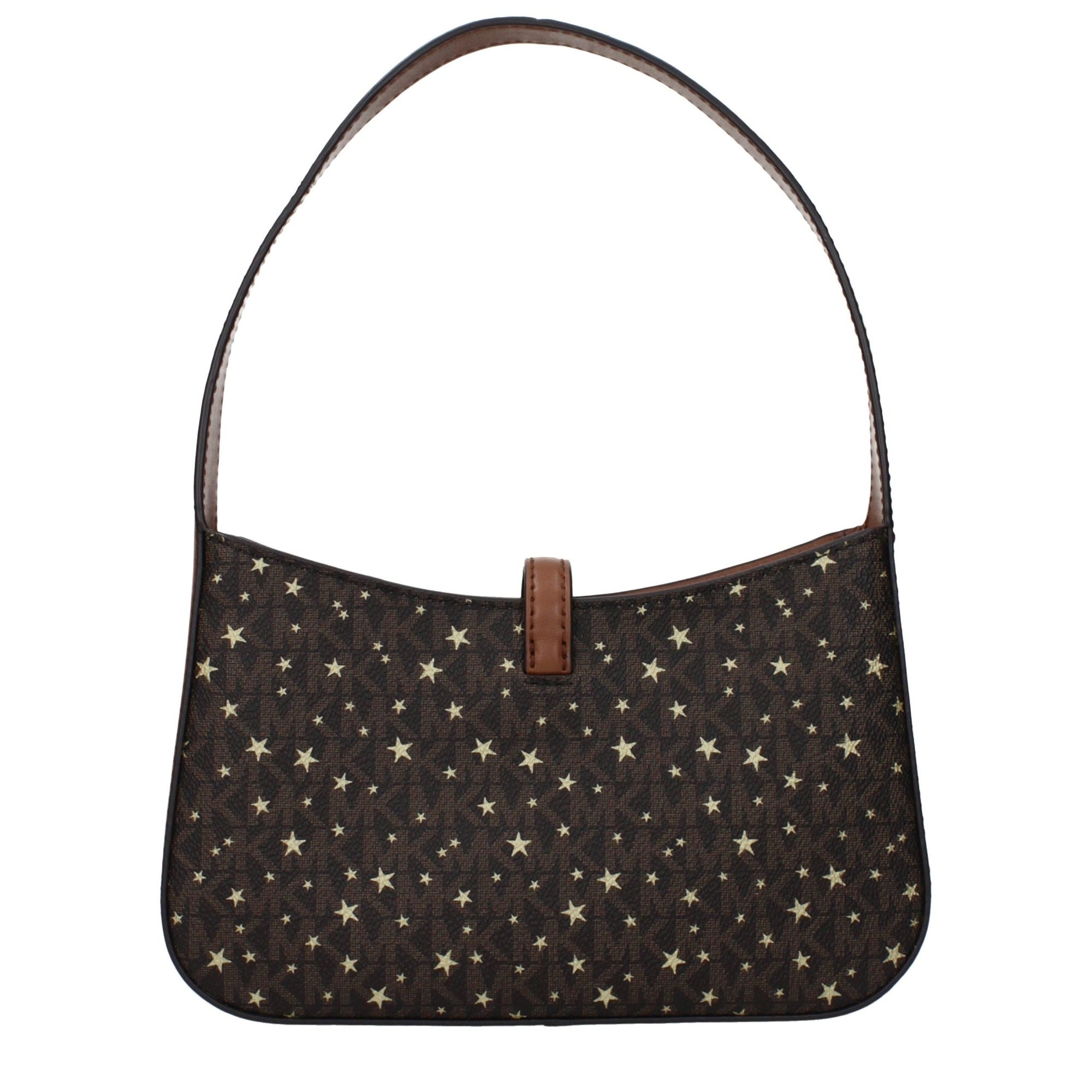 Geantă Michael Kors din material textil maro
