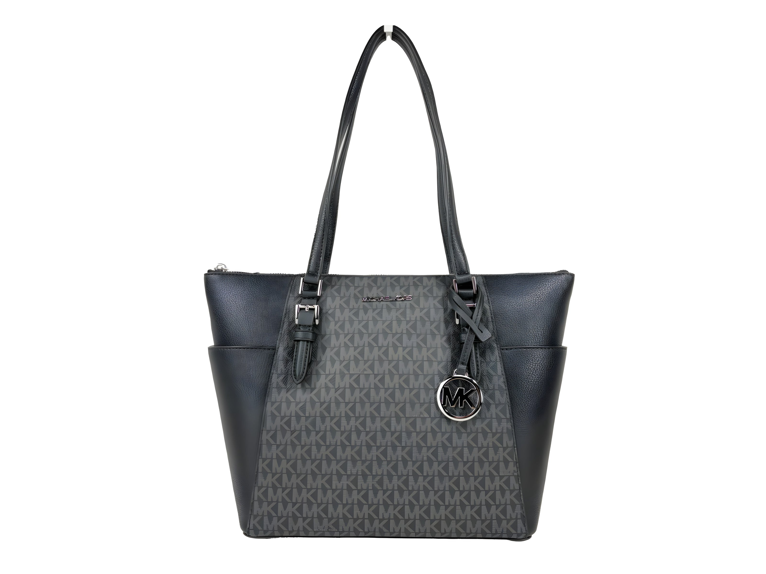 Michael Kors Charlotte Leather Top Zip Tote Bag