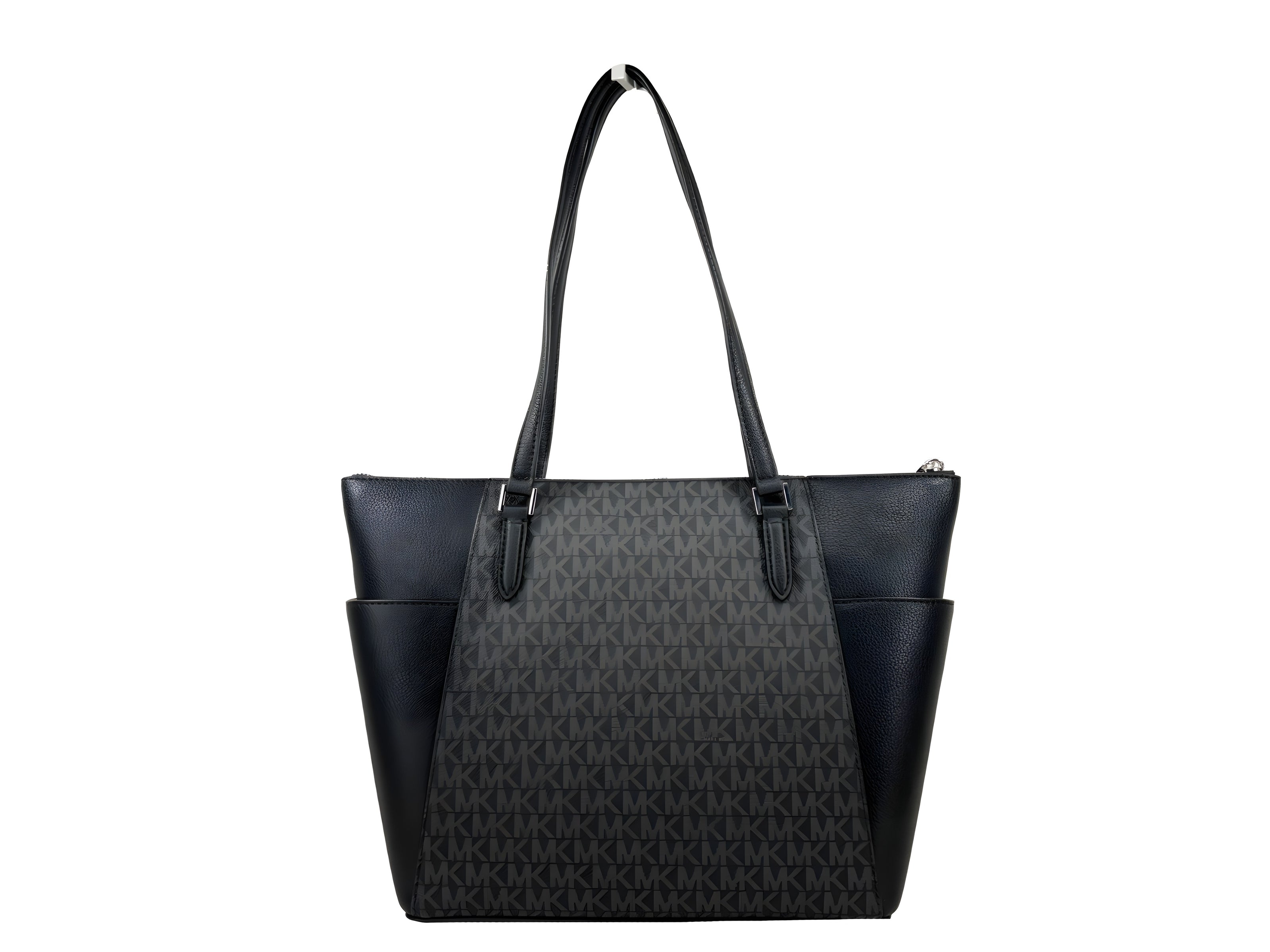 Michael Kors Charlotte Leather Top Zip Tote Bag
