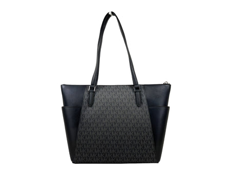 Michael Kors Charlotte Leather Top Zip Tote Bag
