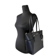 Michael Kors Charlotte Leather Top Zip Tote Bag