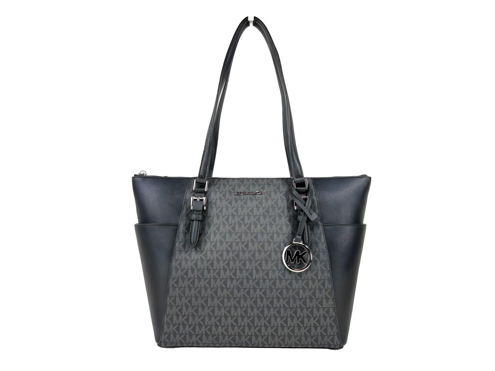 Michael Kors Charlotte Leather Top Zip Tote Bag