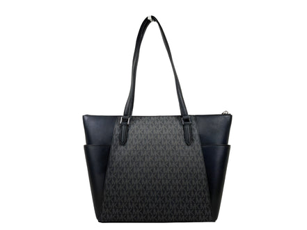 Michael Kors Charlotte Leather Top Zip Tote Bag