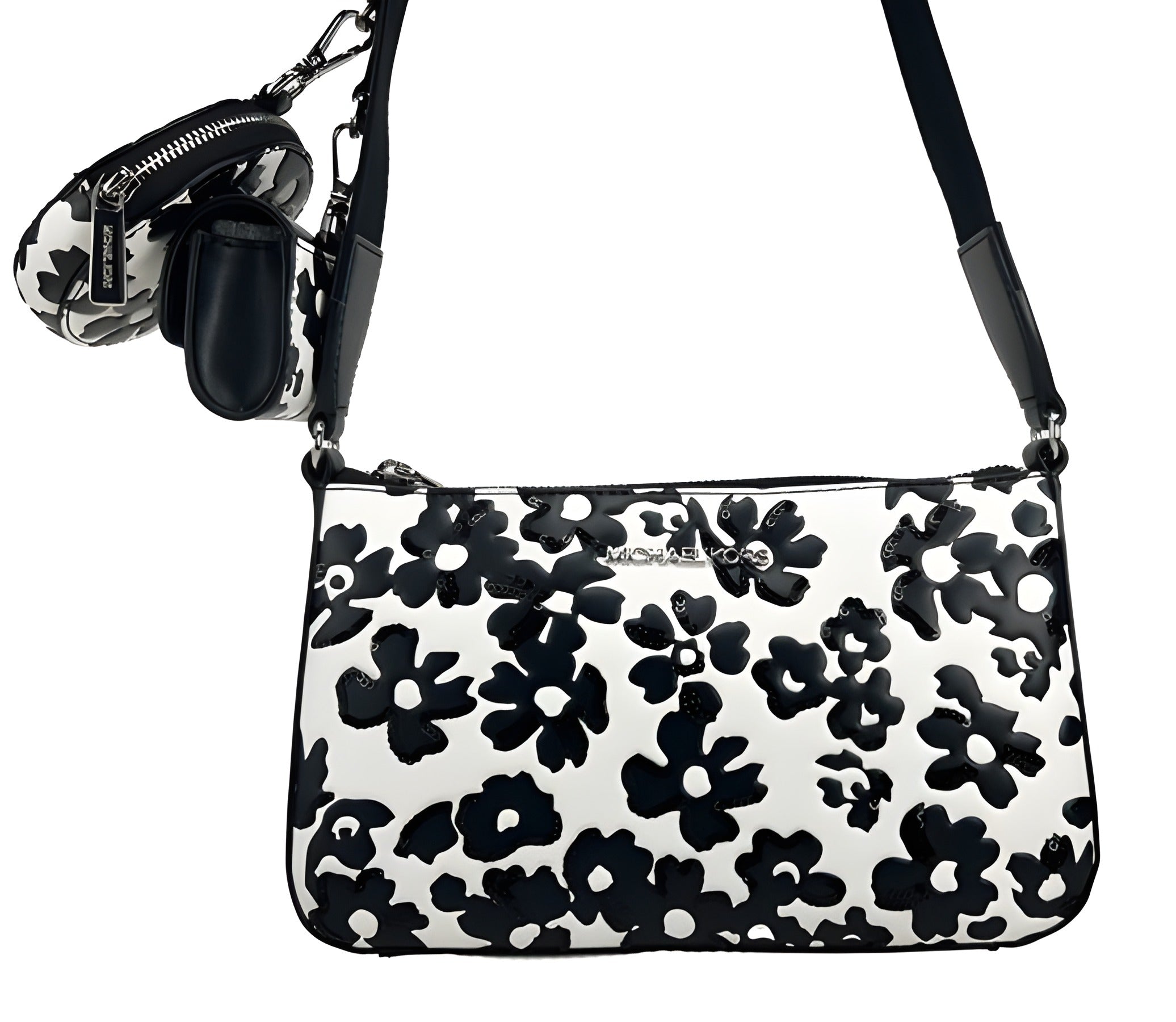 Geantă crossbody Michael Kors Floral Tech Attachment